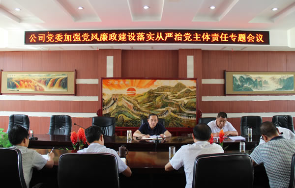 隴運集團公司黨委召開加強黨風(fēng)廉政建設(shè)，全面從嚴治黨落實主體責(zé)任專題會議